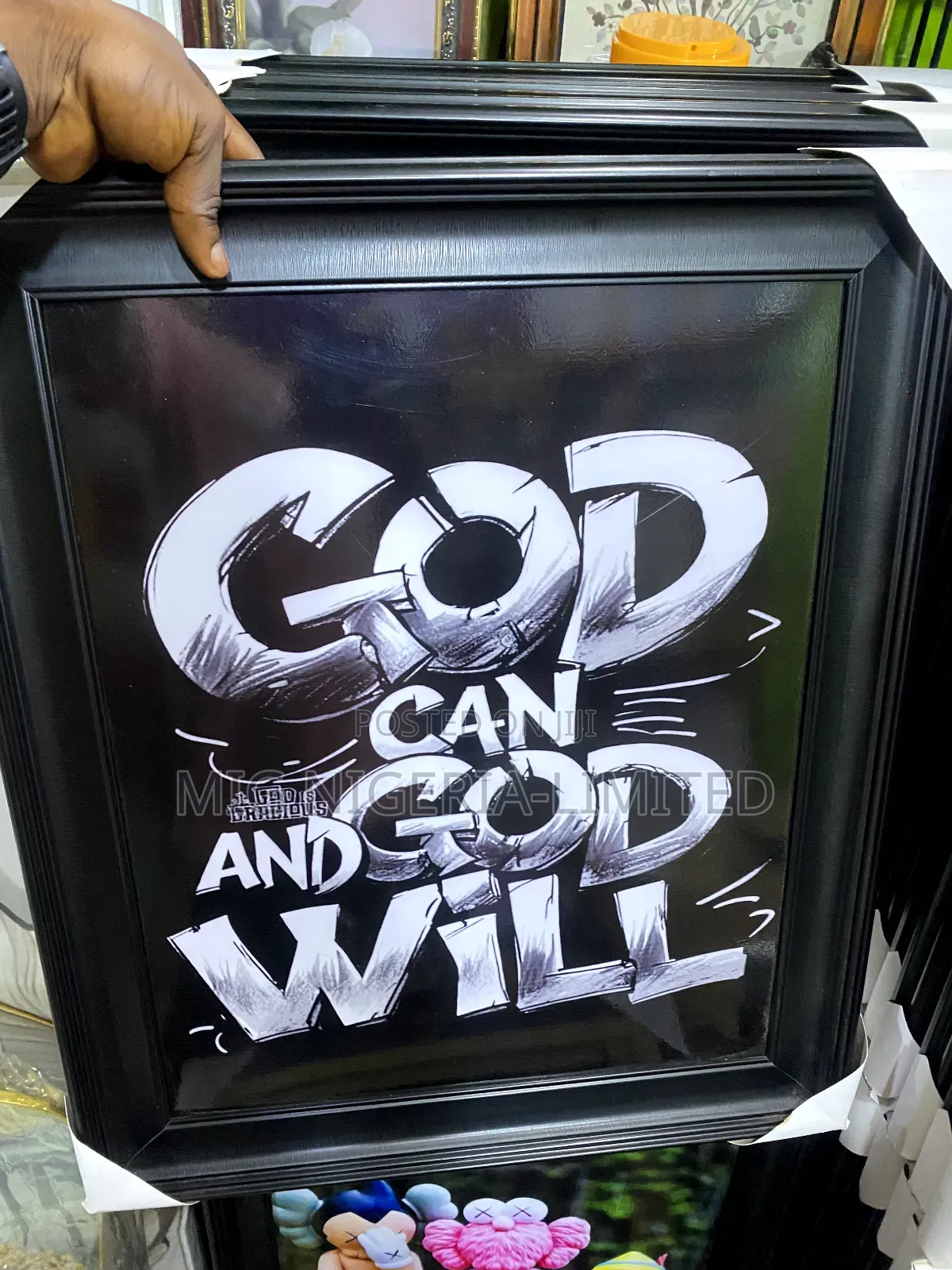 Wall Artwork Wooden Frame Words Quote 20x24