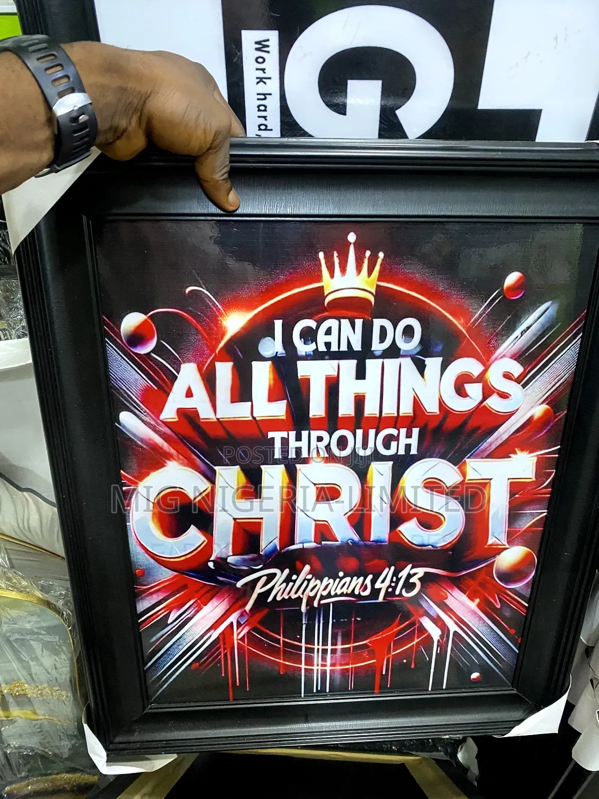 Wall Artwork Wooden Frame Words Quote 20x24