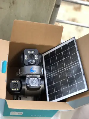 V380pro 3 Adjustable Lens Solar CCTV Camera