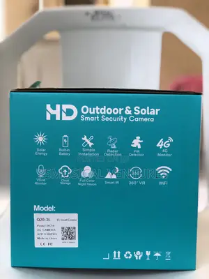 V380pro 3 Adjustable Lens Solar CCTV Camera