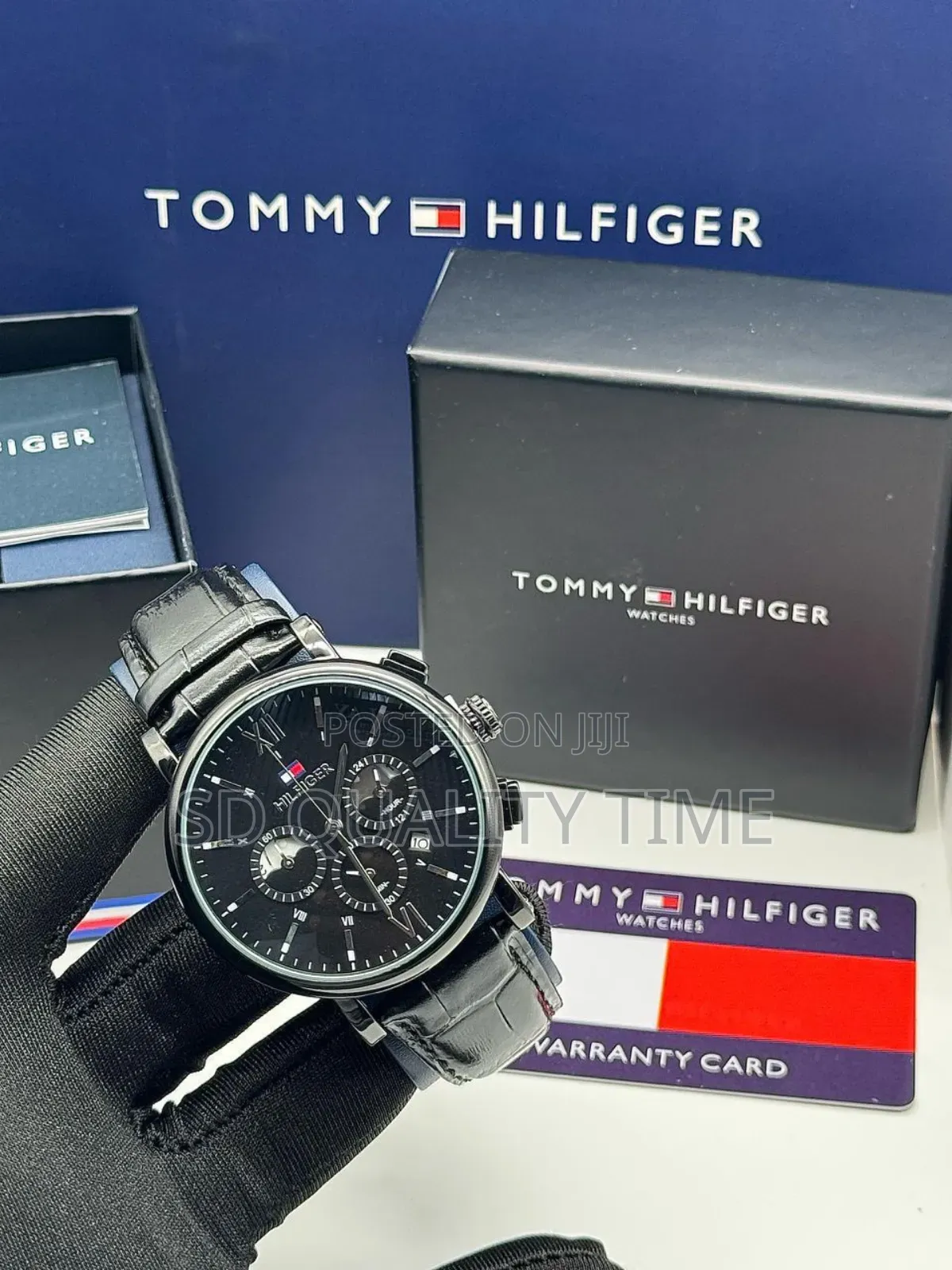 Tommy Hilfiger Leather Strap Watch