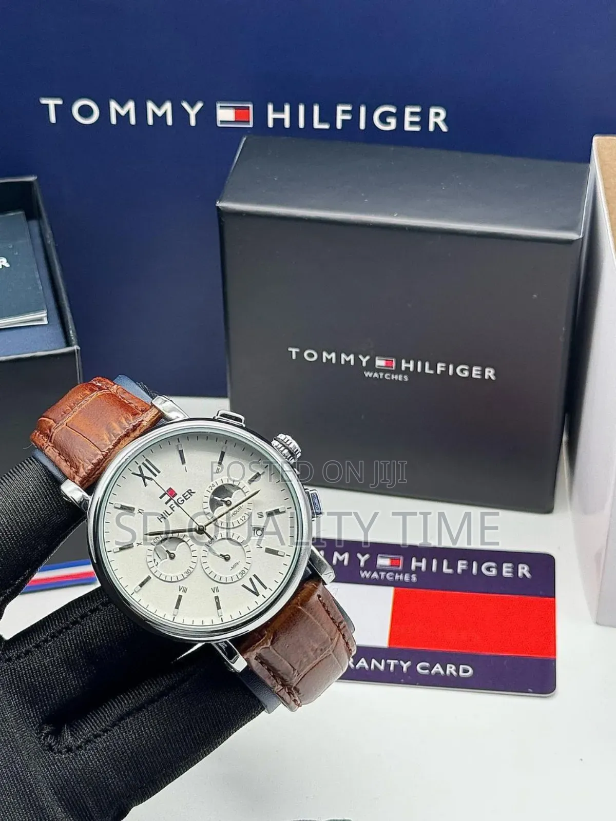 Tommy Hilfiger Leather Strap Watch