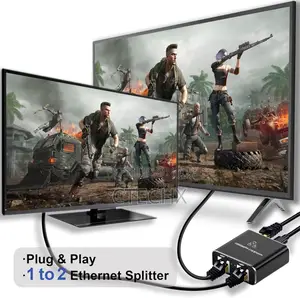 High-Speed Gigabit Ethernet Splitter 1 to 2. 1000mbps