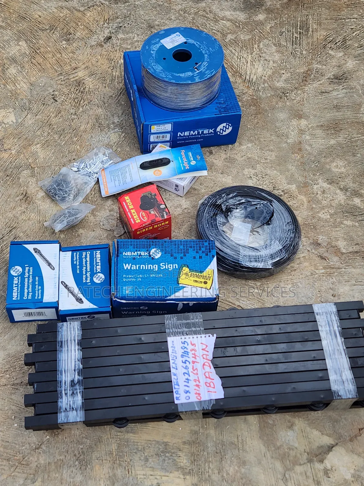 Electic Fence Installation With Solar Backup
