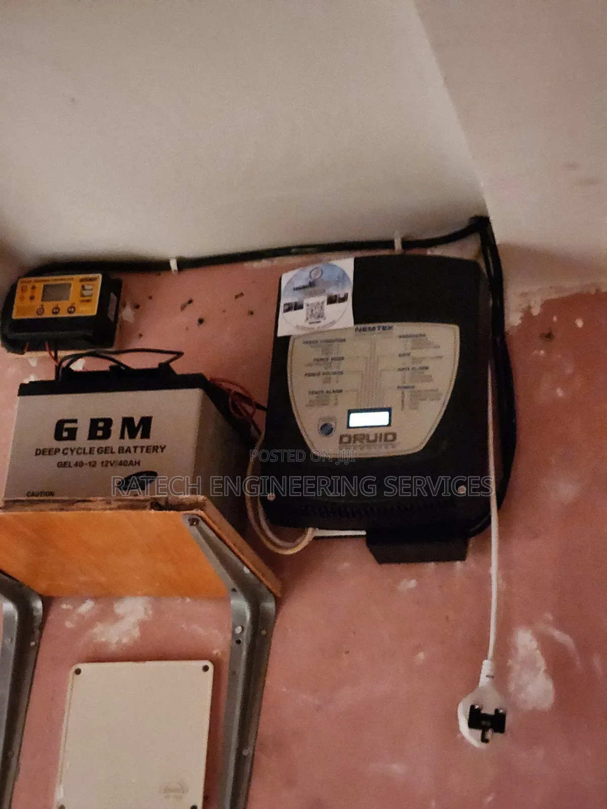 Electic Fence Installation With Solar Backup