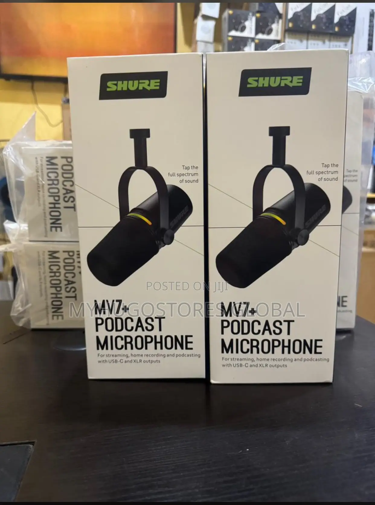 Shure Mv7+ Podcast XLR/Usb Microphone – Black