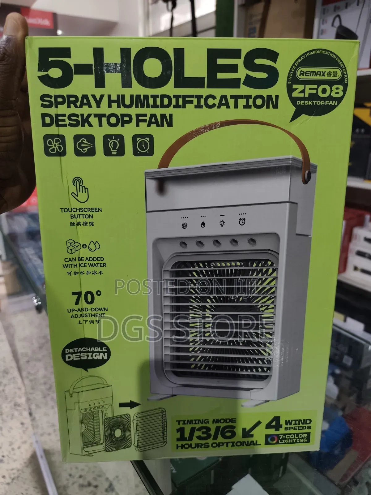 Remax Zf08 Spray Humidification Desktop Fan