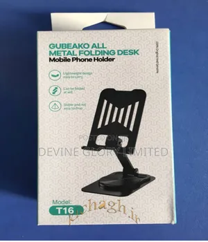 Gubeako T16 All-Metal Foldable Phone Stand – Adjustable Portable