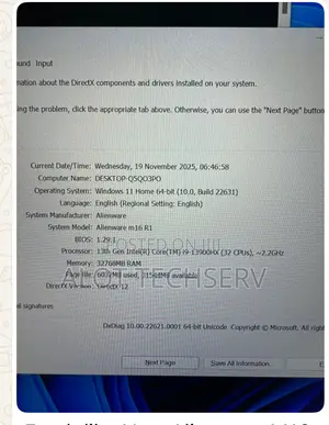 Laptop Dell Alienware M16 R1 32GB Intel Core i9 SSD 2T