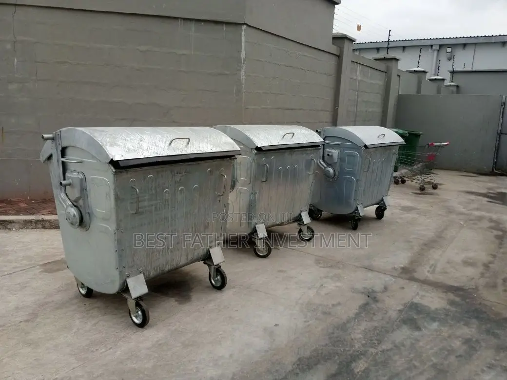 1,100l Imported 100% Durable Galvanized Waste Bin/Trash Bin