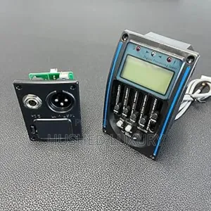 Acoustic Guitar Pickup,5 Band Eq Equaliser Preamp Piezo LCD Display