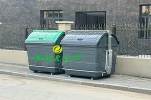 3,200 Liters Imported and Biggest Pure Galvanized Durable Waste Bins