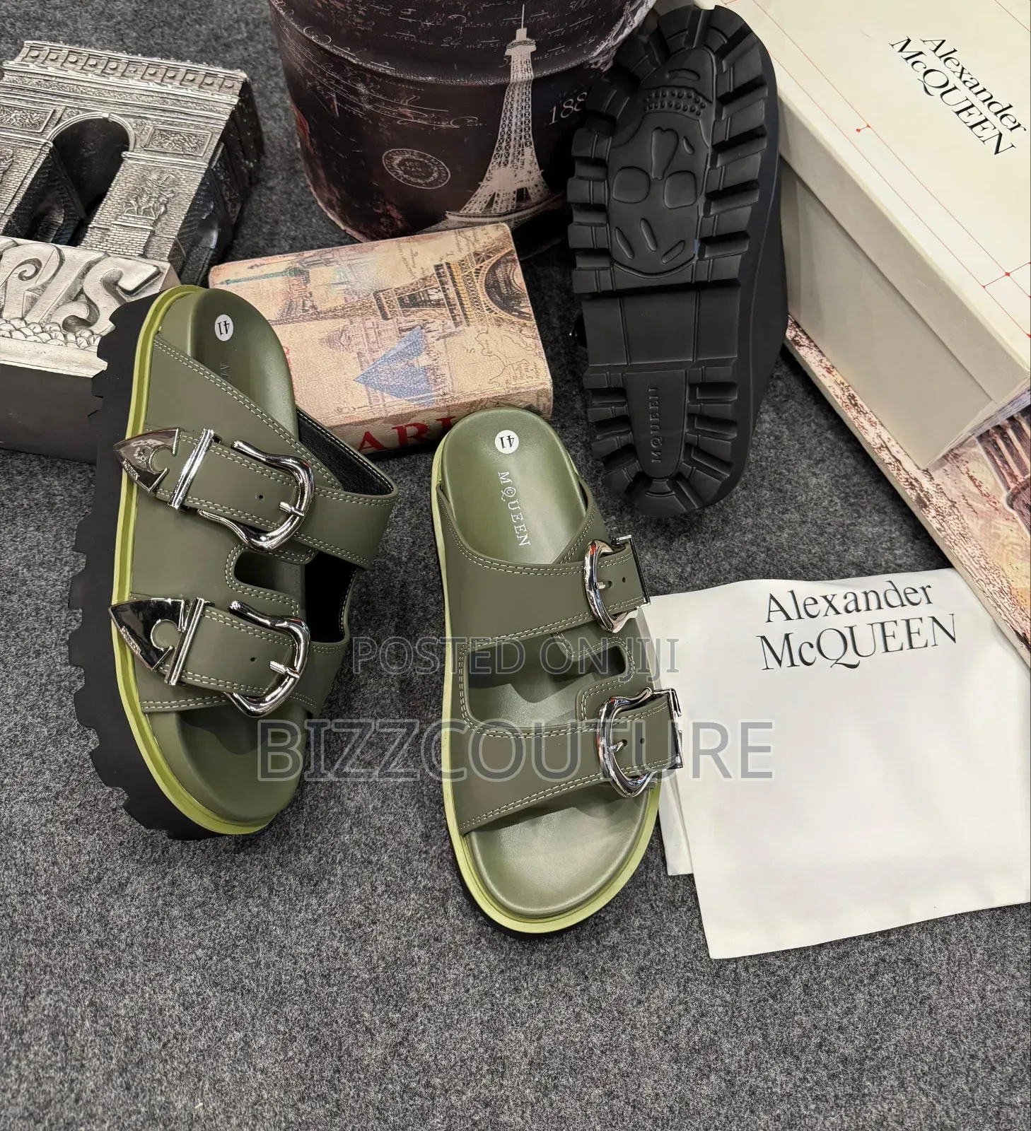 Original Alexander McQueen Slippers Available in Store