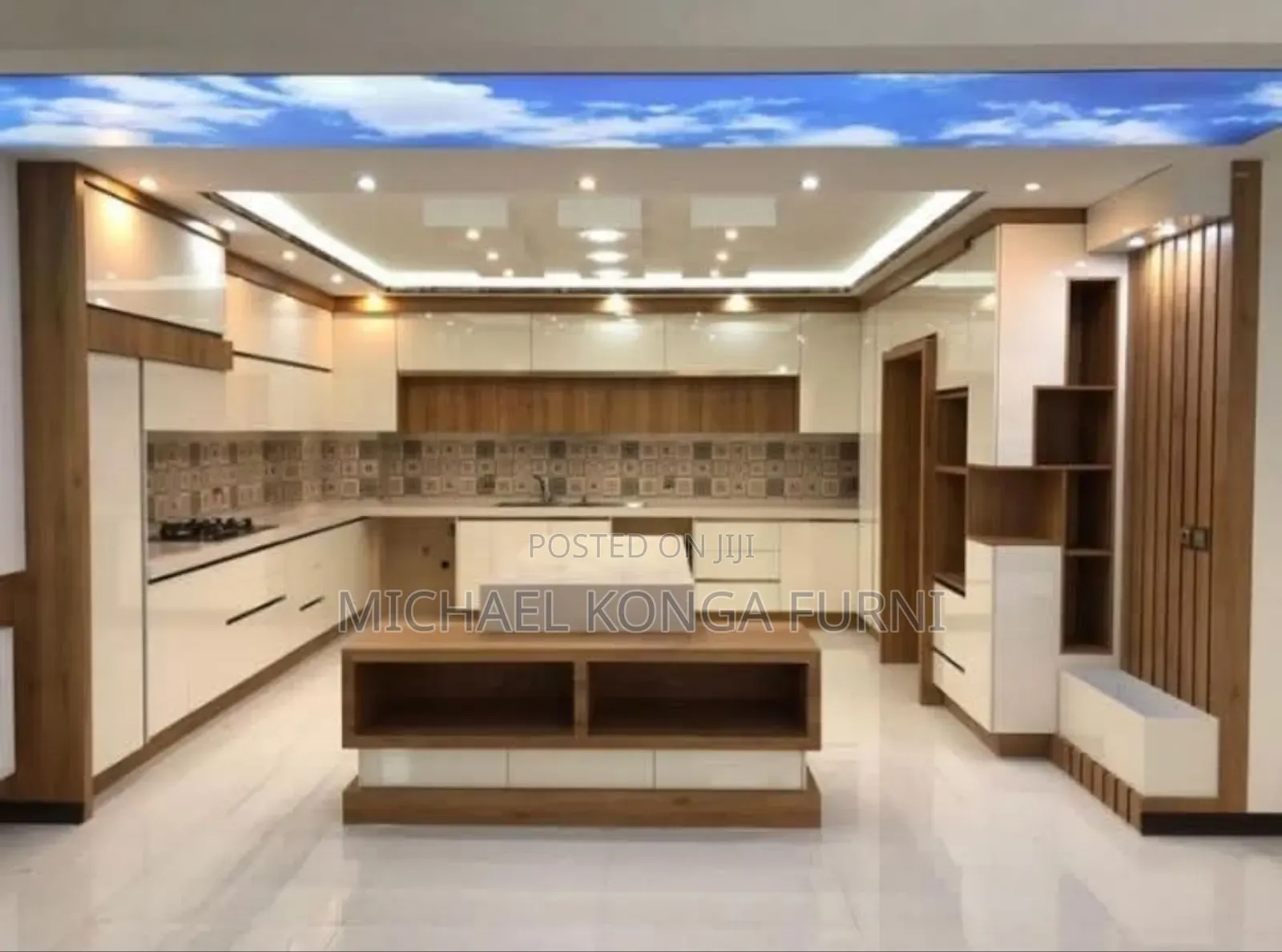 Luxurious Kitchen Cabinet and Marble