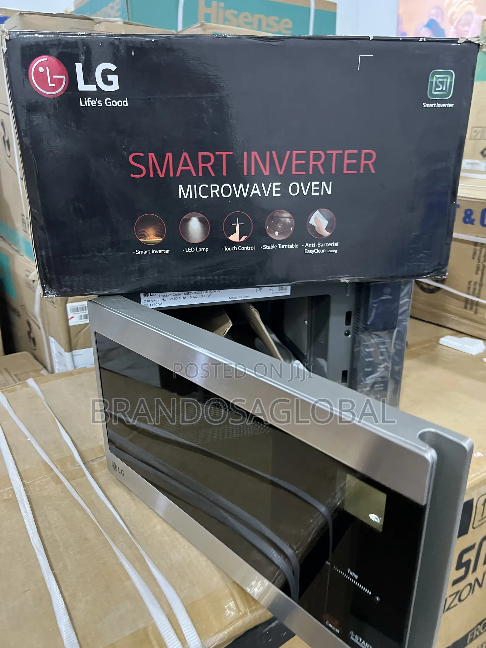 Lg 25l Inverter Microwave Ms2595cis With Touch Sensor Controls