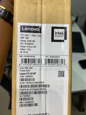 New Laptop Lenovo V15 G3 16GB Intel Core I7 SSD 512GB