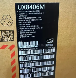 New Laptop Asus Zenbook Duo 14 16GB Intel Core Ultra 7 SSD 1T