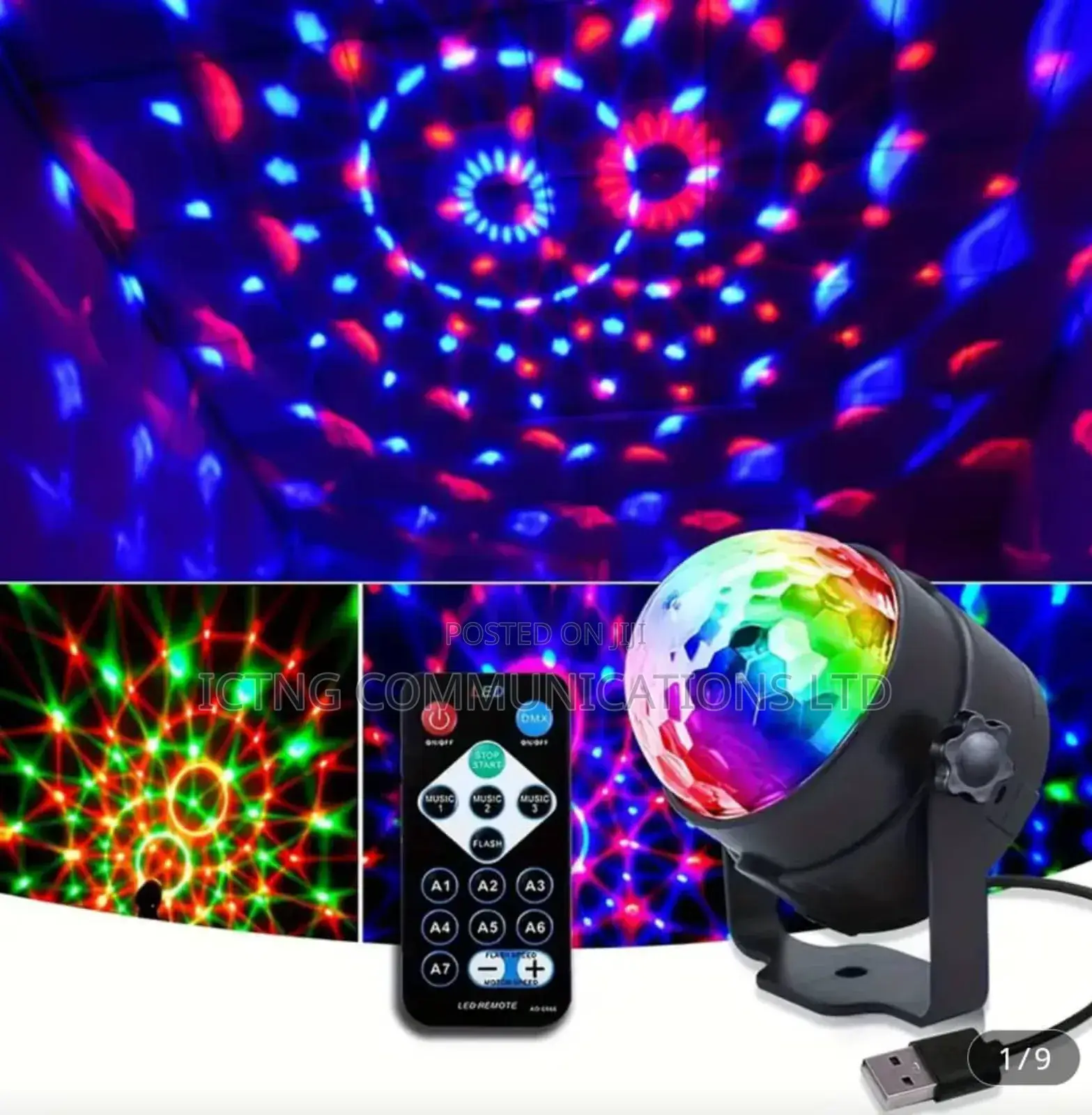 Mini Led Crystal Magic Ball Light Disco Lighting