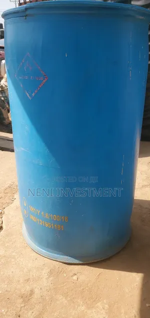 Blue Drum Waste Bin Water Storage