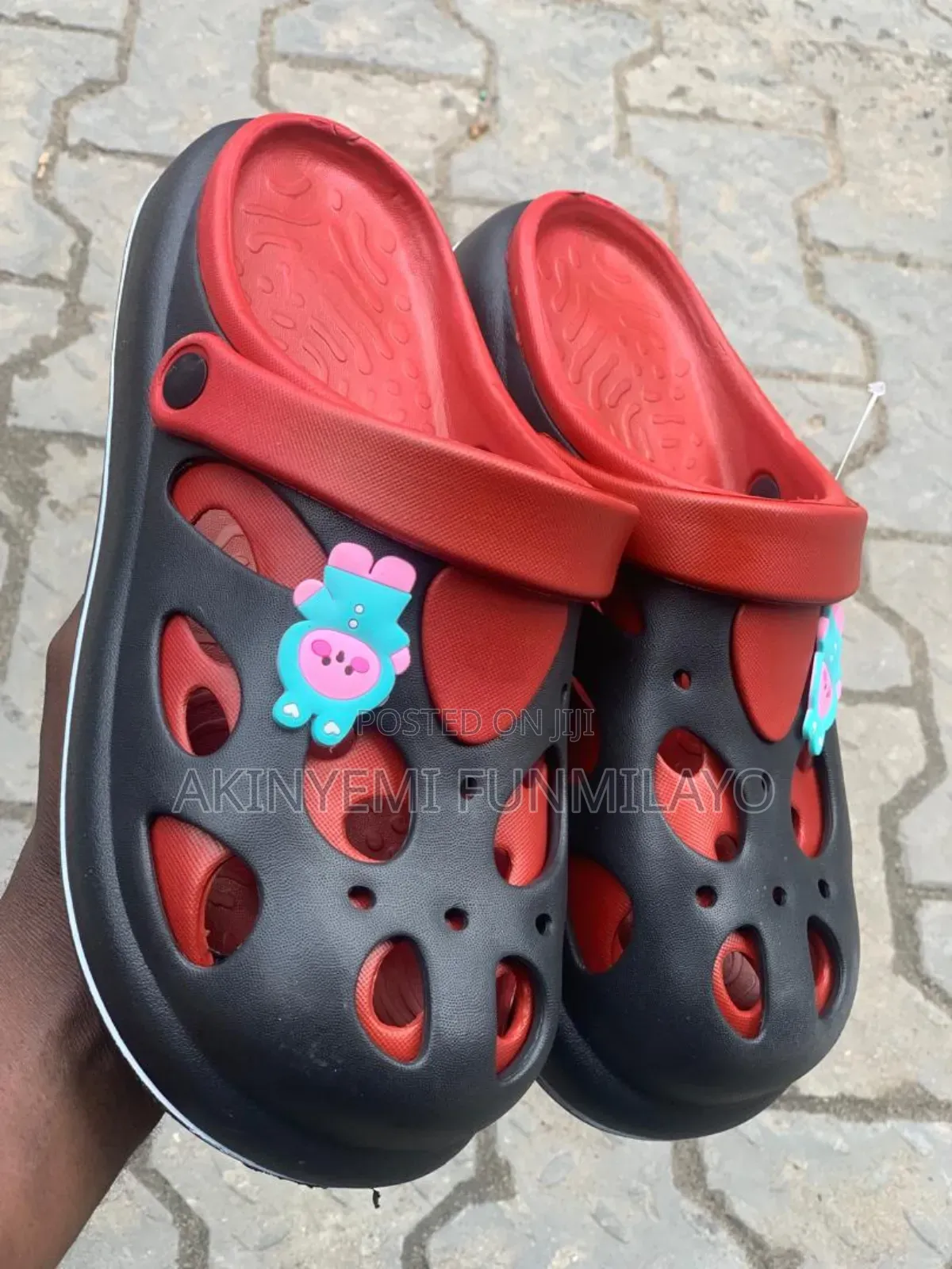 White And Black Crocks
