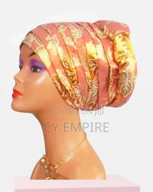 Damask Turban Caps