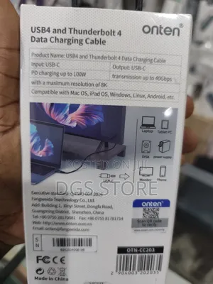 Onten Otn Cc203 Usb 4 Thunderbolt 4 Data Charging Cable