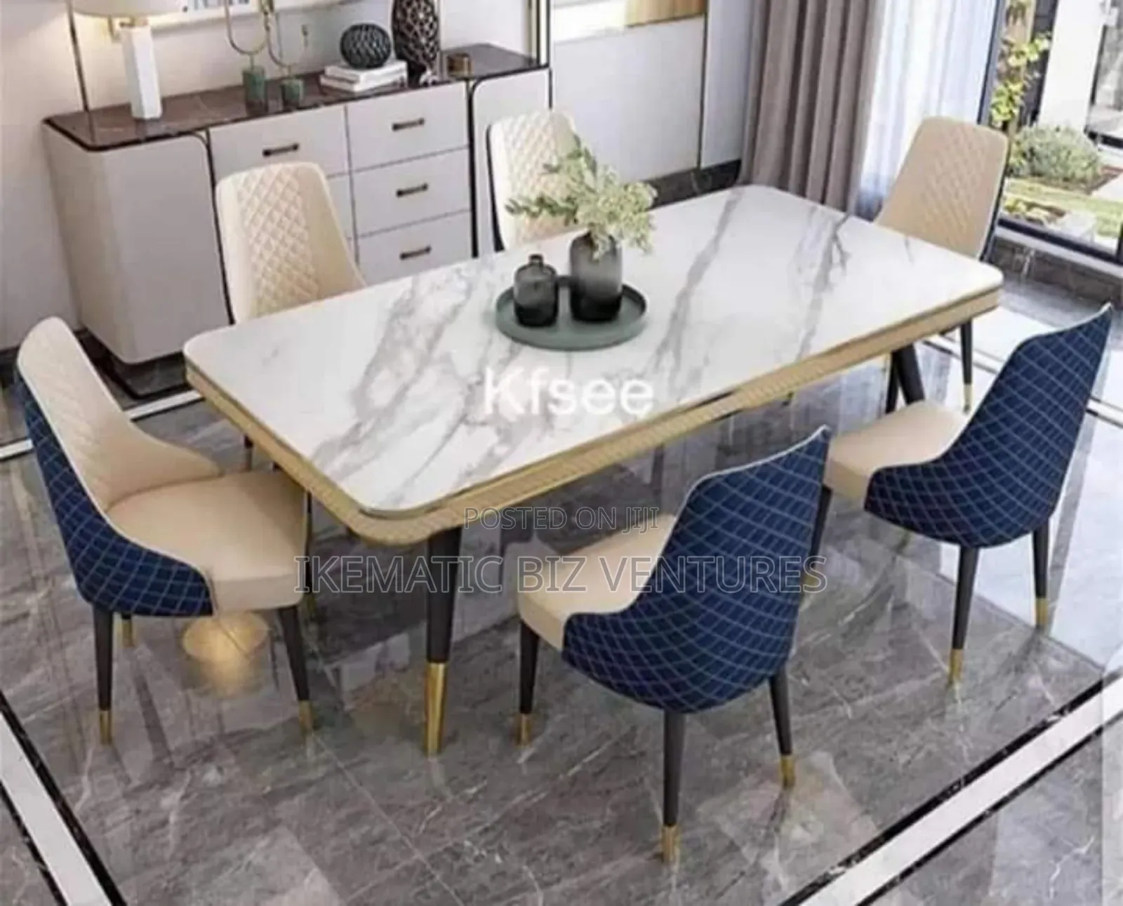 Marble Dining Table With 6 Chairs