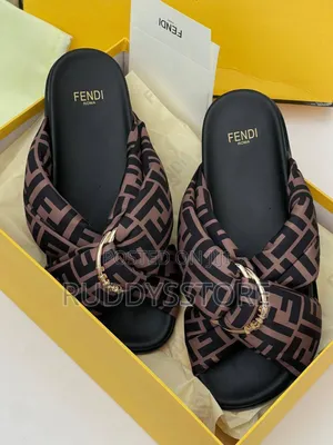 Luxury Fendi Ladies Slides- Original Fendi Women's Fashion Slides