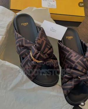 Luxury Fendi Ladies Slides- Original Fendi Women's Fashion Slides
