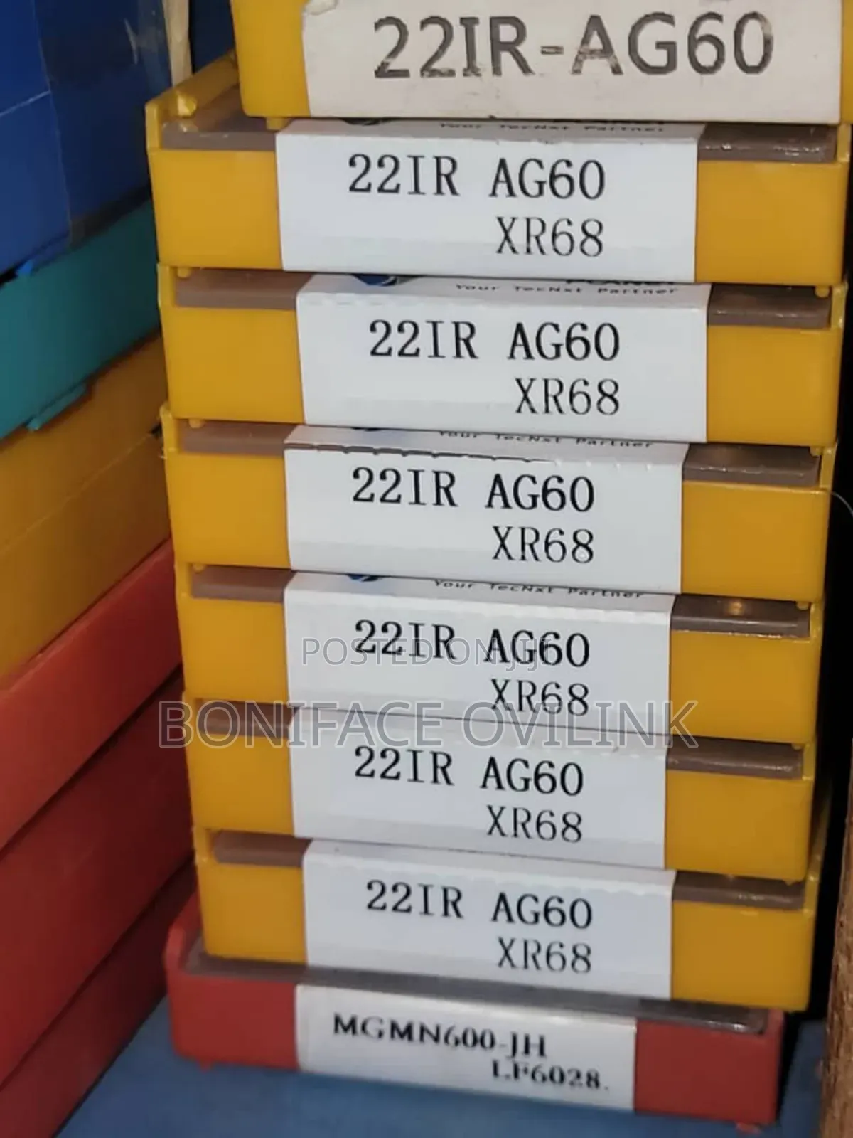 Thread Turning Tool Carbide External Thread Cutter 22ir - Ag60