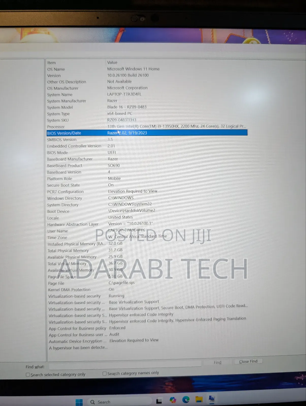 Laptop Razer Blade 32GB Intel Core I9 SSD 1T