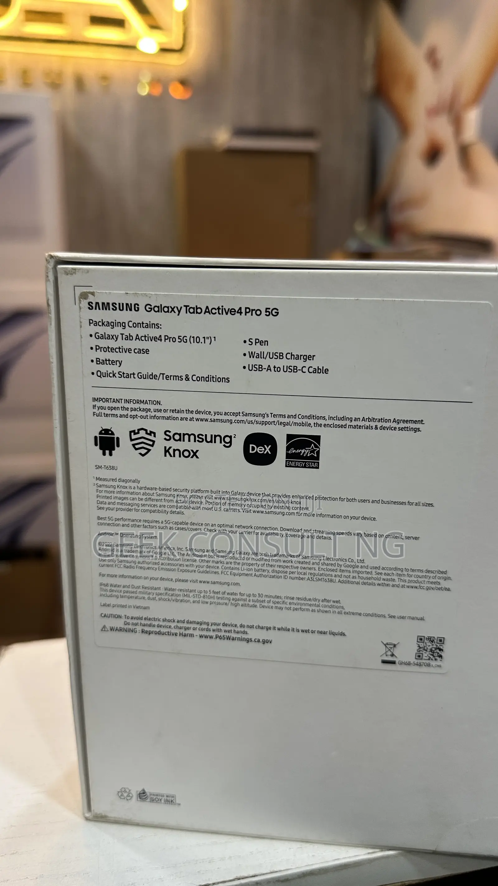 New Samsung Galaxy Tab Active4 Pro 64 GB Black