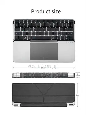 Foldable Bluetooth Keyboard With an Integrated Touchpad