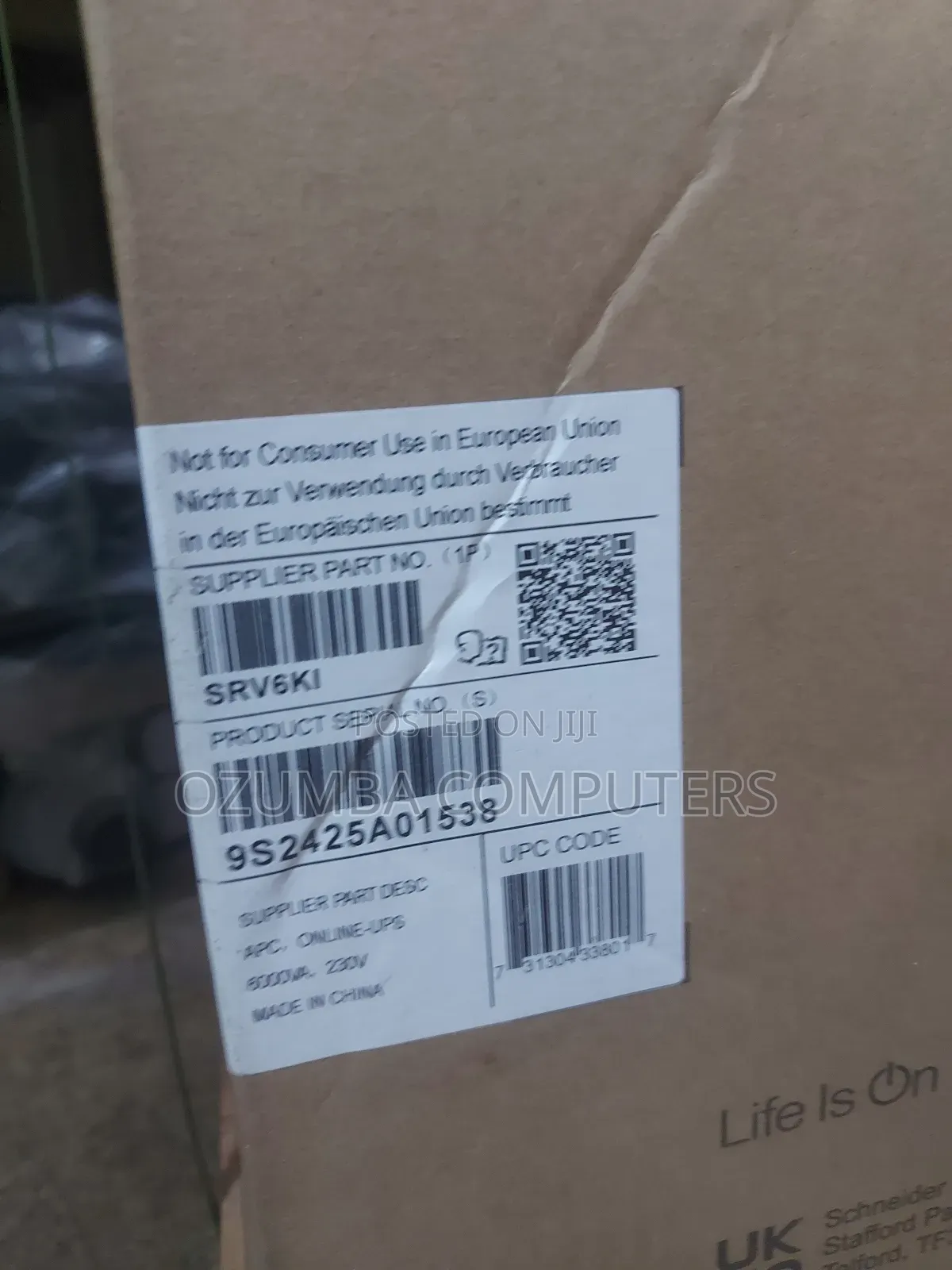 Apc Easy Ups 6kva/6kw Online Tower Ups