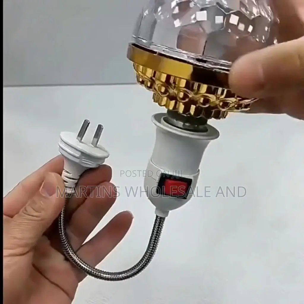 Generic Magic Disco Ball Rotating Lamp With a Holder
