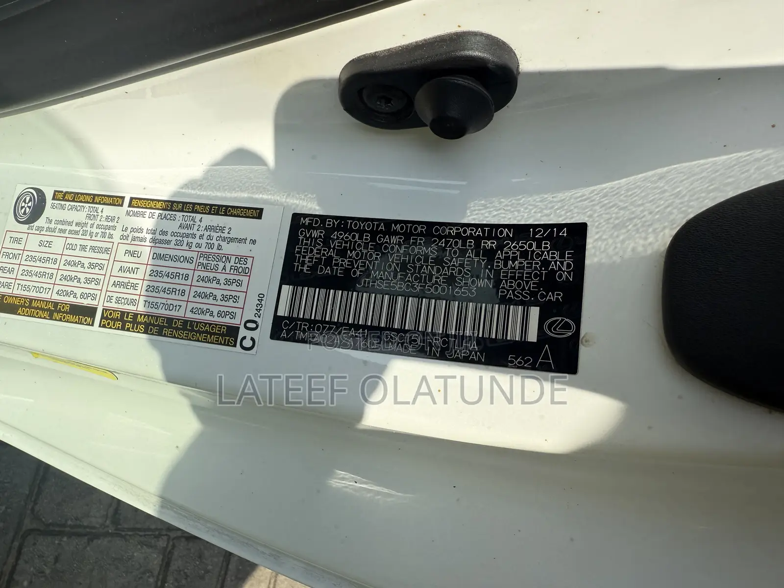 Lexus RC 350 AWD 2015 White
