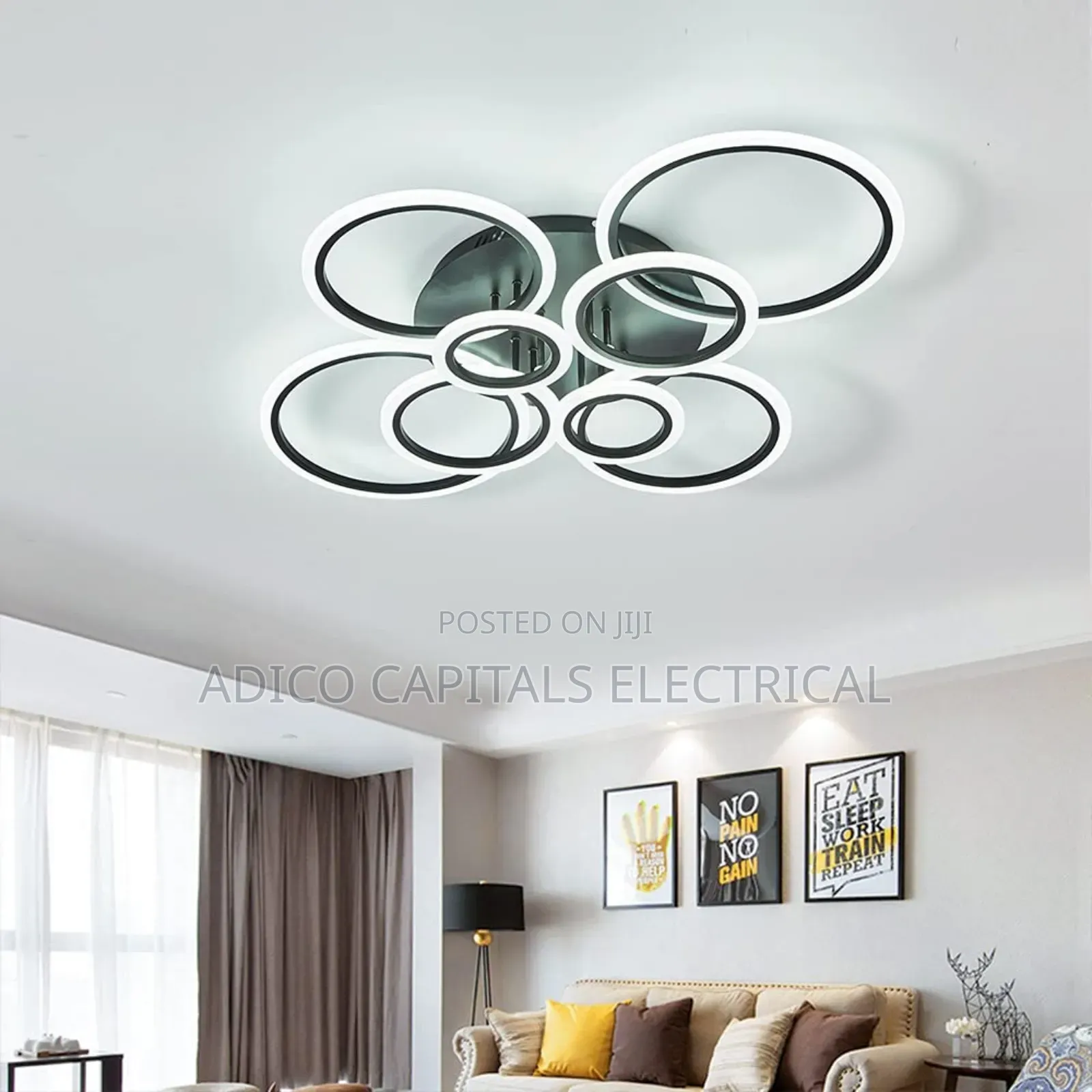 Ceiling Flush Chandelier Lights With Remote Control