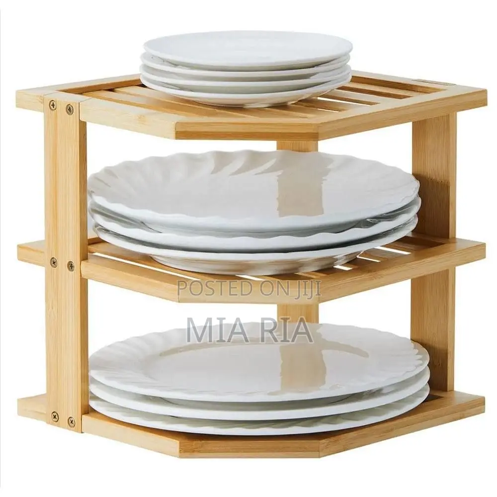 Bamboo Plate Rack