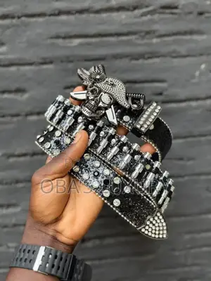 Rhinestone Skull Belt