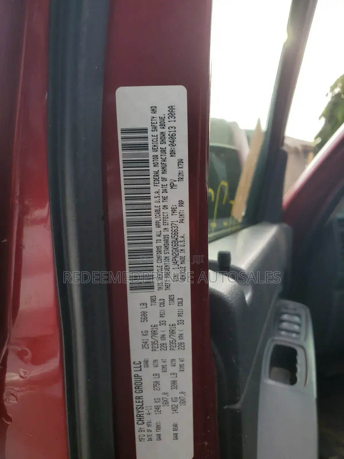 Jeep Liberty Sport 2011 Red