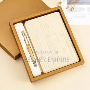 Wooden Notebook With Wooden Pen