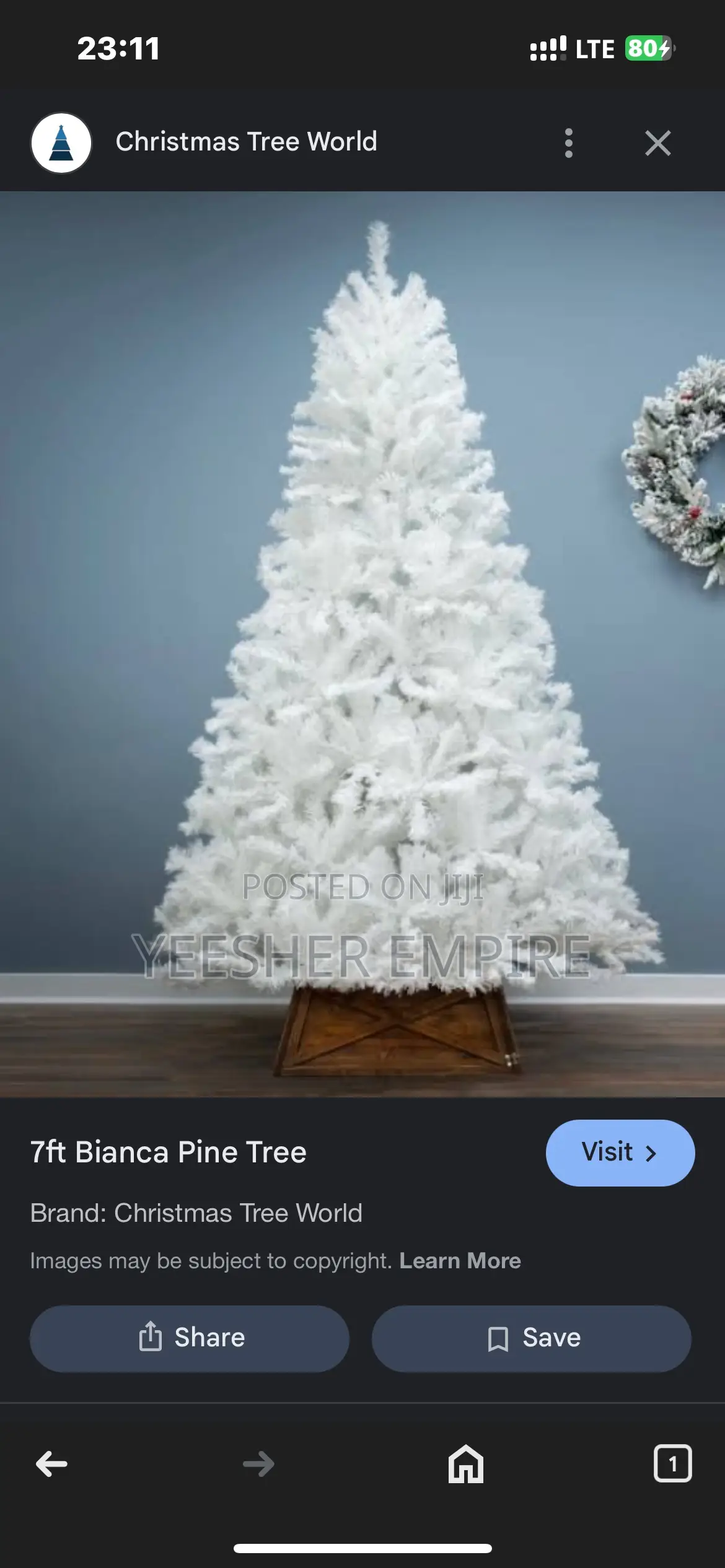 White Christmas Tree