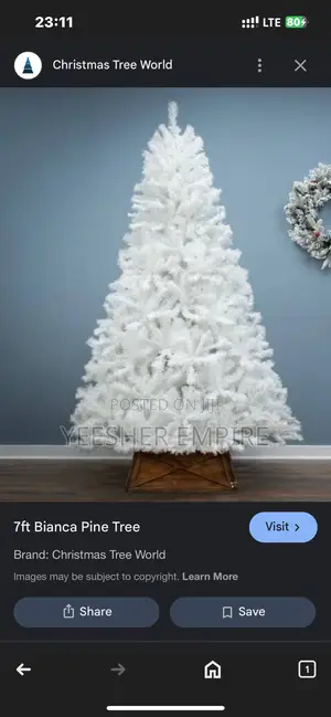 White Christmas Tree