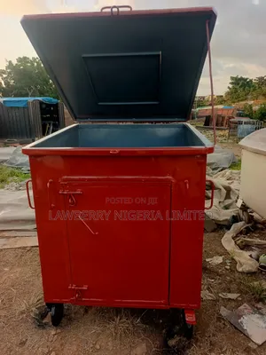Quality, Durable, and Long Lasting Industrial Waste Bin Painted Red