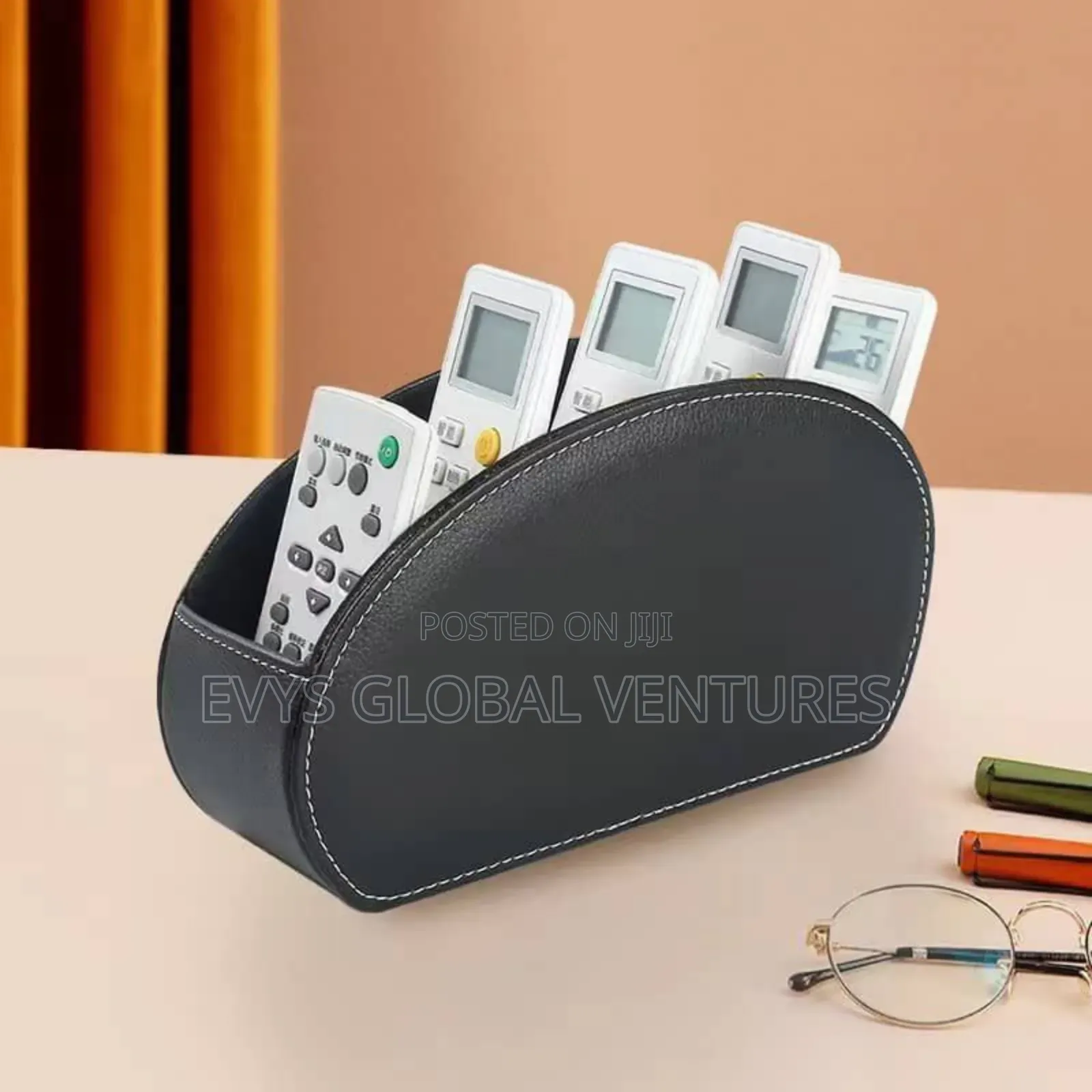 Pure Leather Remote Organizer