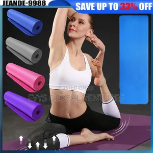 6mm Thick Yoga Mat Non-Slip Exercise Mat Body Building