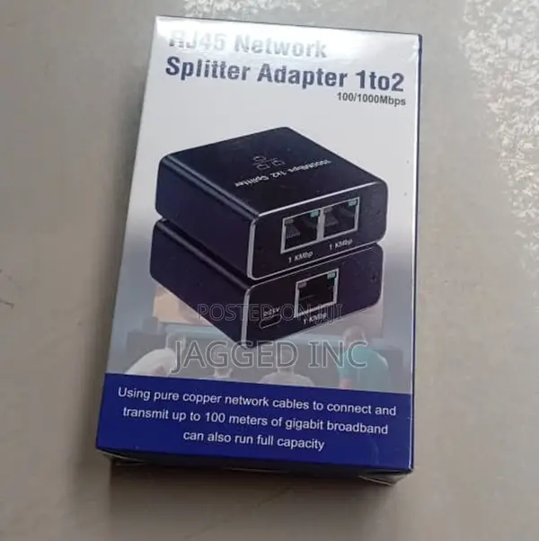 Gigabit Router Broadband Network Connector – 1 To 2 Splitter
