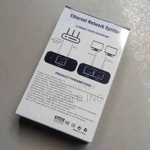 Gigabit Router Broadband Network Connector – 1 To 2 Splitter