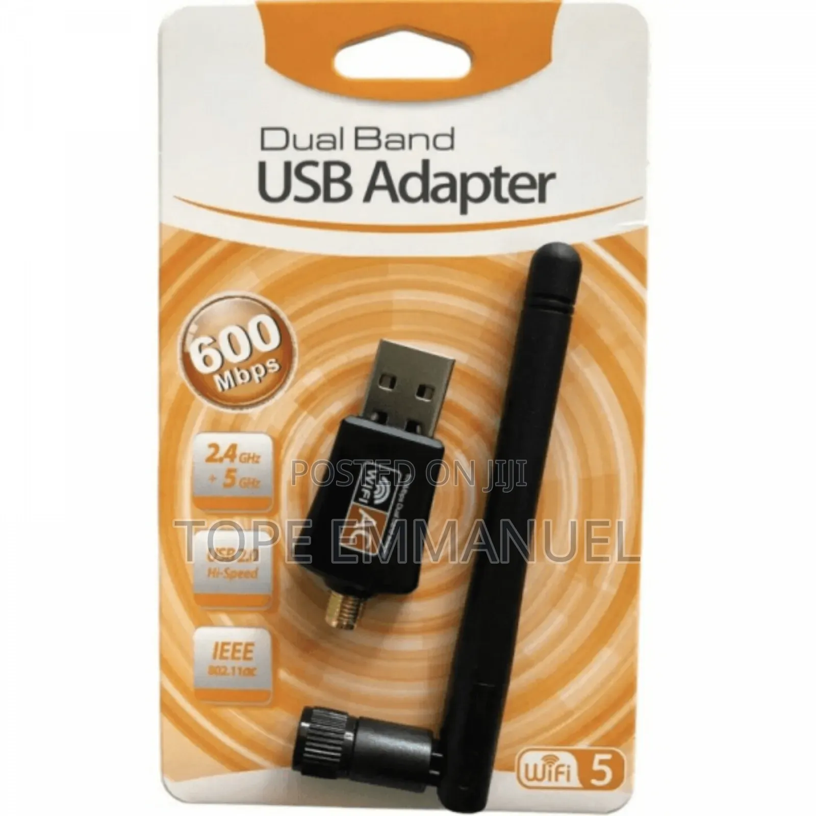 600mbps Dual Usb Wifi Adapter Dongle