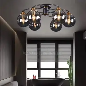 Modern 6 Glass Ceiling Lights
